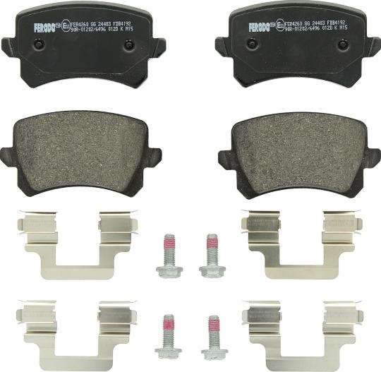 Ferodo FDB4192 - Тормозные колодки, дисковые, комплект abcparts.ee