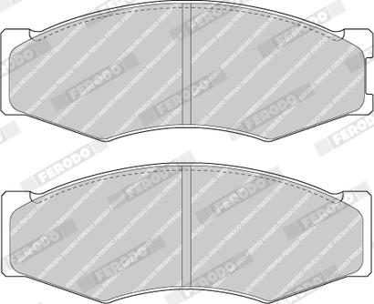 Ferodo FDB486 - Тормозные колодки, дисковые, комплект abcparts.ee