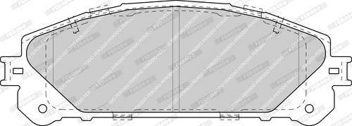 Ferodo FDB4354-D - Тормозные колодки, дисковые, комплект abcparts.ee