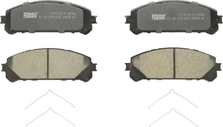 Ferodo FDB4354 - Тормозные колодки, дисковые, комплект abcparts.ee