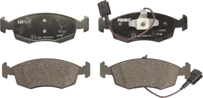 Ferodo FDB4353 - Тормозные колодки, дисковые, комплект abcparts.ee