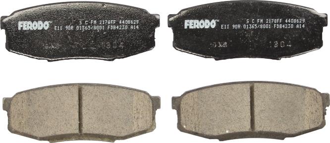 Ferodo FDB4230 - Тормозные колодки, дисковые, комплект abcparts.ee