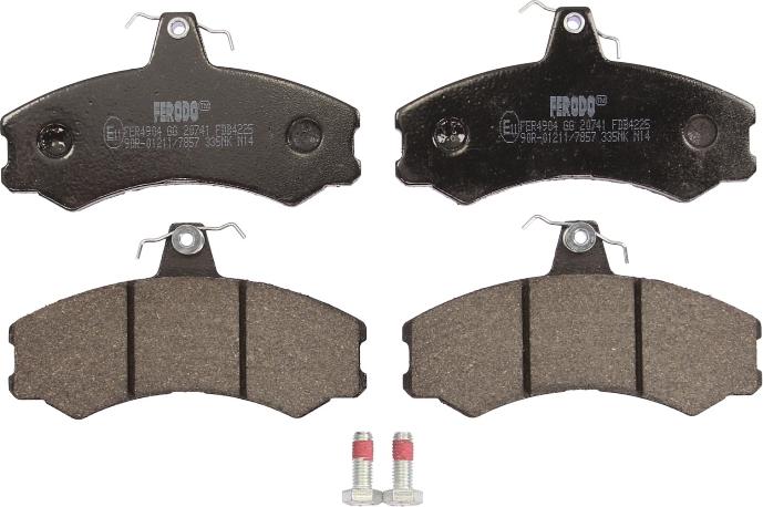 Ferodo FDB4225 - Тормозные колодки, дисковые, комплект abcparts.ee