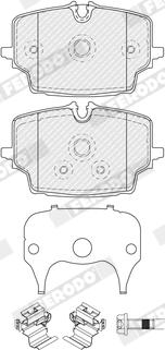 Ferodo FDB5543 - Тормозные колодки, дисковые, комплект abcparts.ee