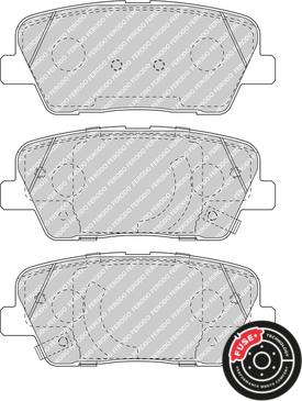 Ferodo FDB5048 - Тормозные колодки, дисковые, комплект abcparts.ee