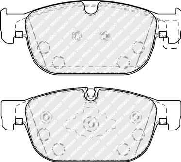 Ferodo FDB5117 - Тормозные колодки, дисковые, комплект abcparts.ee