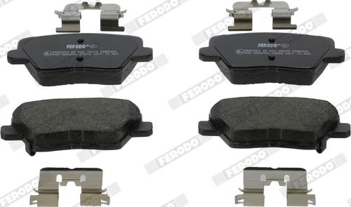 Ferodo FDB5334 - Тормозные колодки, дисковые, комплект abcparts.ee