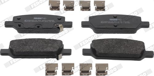 Ferodo FDB5258 - Тормозные колодки, дисковые, комплект abcparts.ee