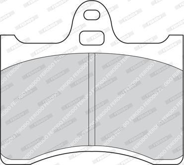 Ferodo FDB196 - Тормозные колодки, дисковые, комплект abcparts.ee