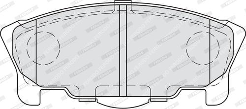 Ferodo FDB1987 - Тормозные колодки, дисковые, комплект abcparts.ee