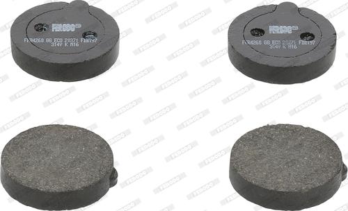 Ferodo FDB197 - Тормозные колодки, дисковые, комплект abcparts.ee