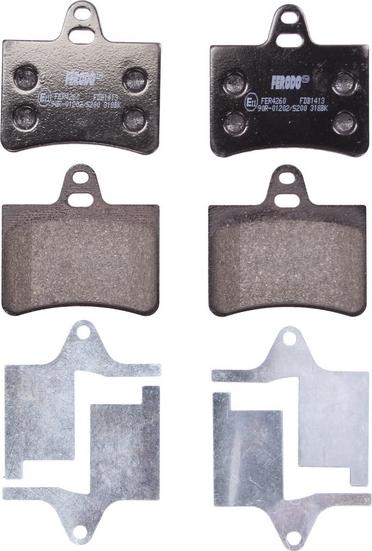 Ferodo FDB1413 - Тормозные колодки, дисковые, комплект abcparts.ee