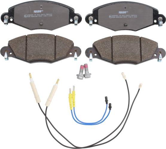 Ferodo FDB1412 - Тормозные колодки, дисковые, комплект abcparts.ee