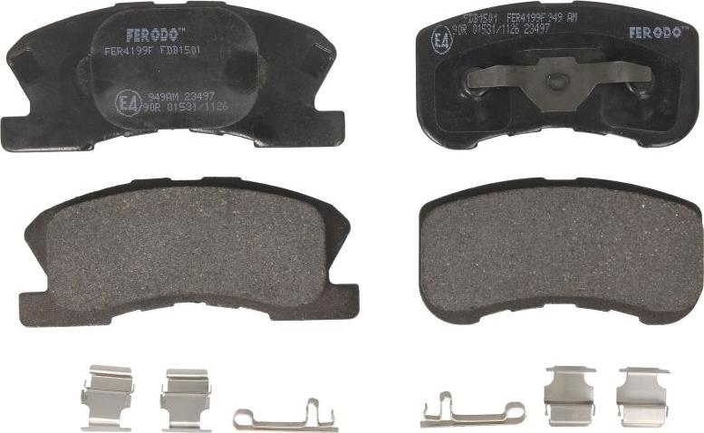Ferodo FDB1501 - Тормозные колодки, дисковые, комплект abcparts.ee