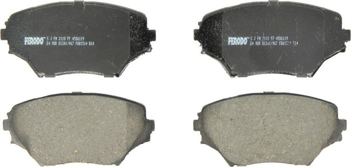 Ferodo FDB1514 - Тормозные колодки, дисковые, комплект abcparts.ee