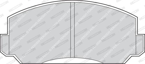 Ferodo FDB152 - Тормозные колодки, дисковые, комплект abcparts.ee