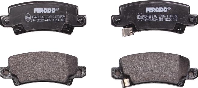Ferodo FDB1574 - Тормозные колодки, дисковые, комплект abcparts.ee