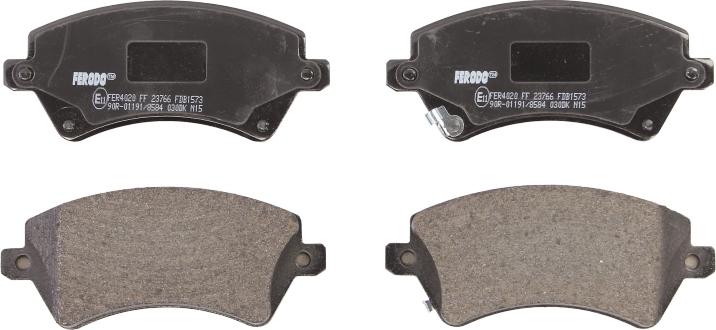 Ferodo FDB1573 - Тормозные колодки, дисковые, комплект abcparts.ee