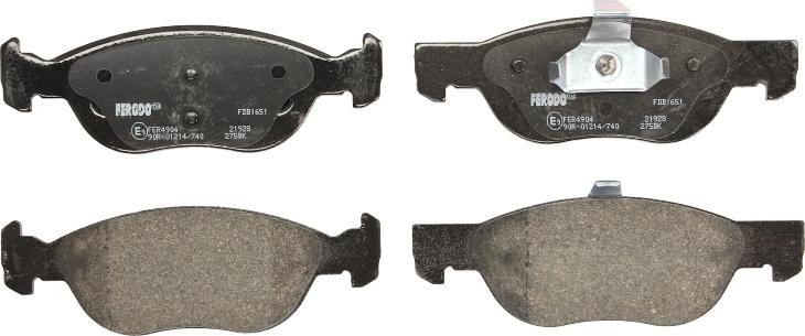 Ferodo FDB1651 - Тормозные колодки, дисковые, комплект abcparts.ee