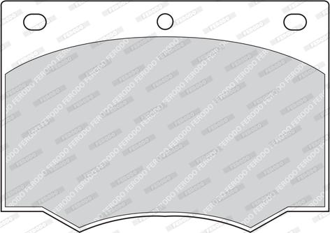 Ferodo FDB168 - Тормозные колодки, дисковые, комплект abcparts.ee