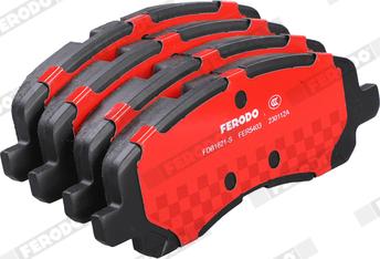 Ferodo FDB1621-S - Тормозные колодки, дисковые, комплект abcparts.ee