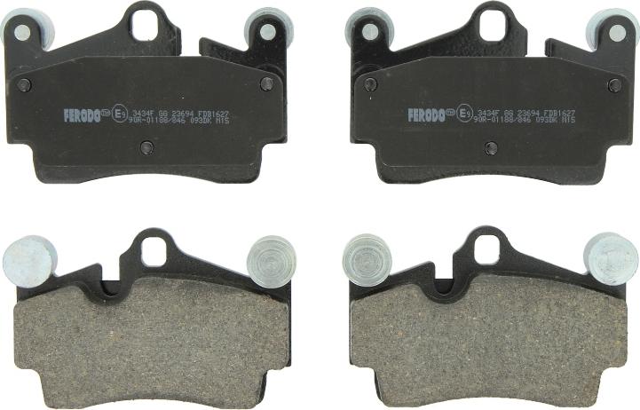 Ferodo FDB1627 - Тормозные колодки, дисковые, комплект abcparts.ee