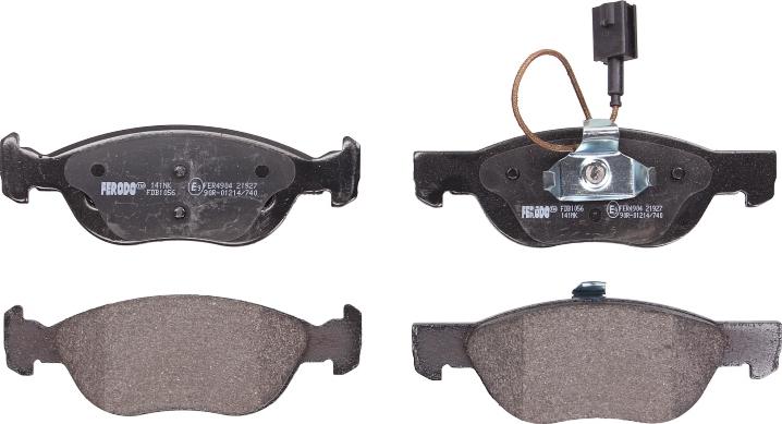 Ferodo FDB1056 - Тормозные колодки, дисковые, комплект abcparts.ee