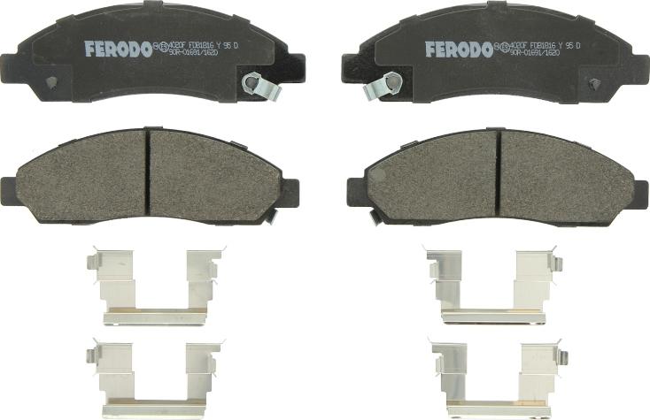 Ferodo FDB1816 - Тормозные колодки, дисковые, комплект abcparts.ee