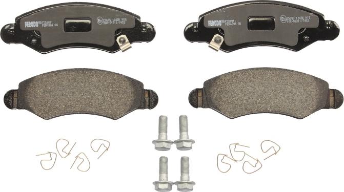 Ferodo FDB1811 - Тормозные колодки, дисковые, комплект abcparts.ee