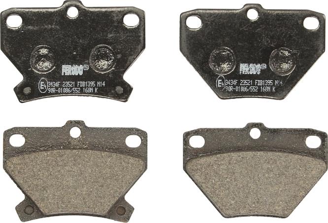 Ferodo FDB1395 - Тормозные колодки, дисковые, комплект abcparts.ee