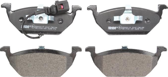 Ferodo FDB1398 - Тормозные колодки, дисковые, комплект abcparts.ee