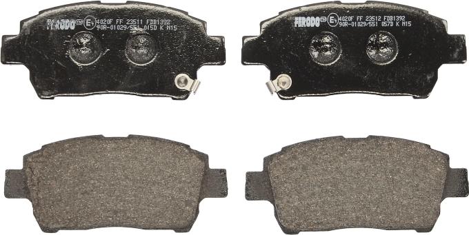 Ferodo FDB1392 - Тормозные колодки, дисковые, комплект abcparts.ee