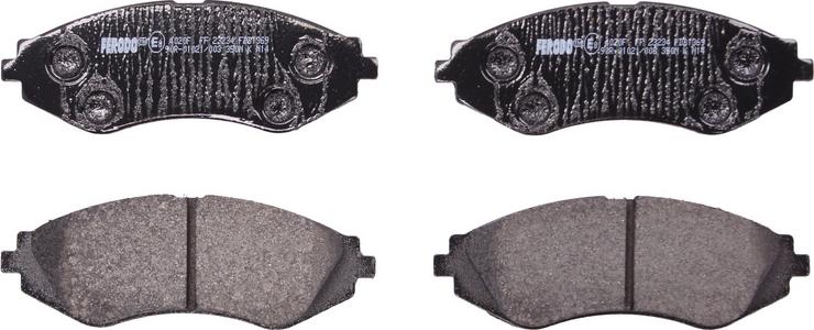 Ferodo FDB1369 - Тормозные колодки, дисковые, комплект abcparts.ee