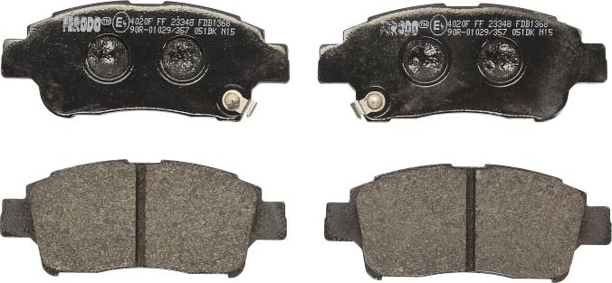 Ferodo FDB1368 - Тормозные колодки, дисковые, комплект abcparts.ee