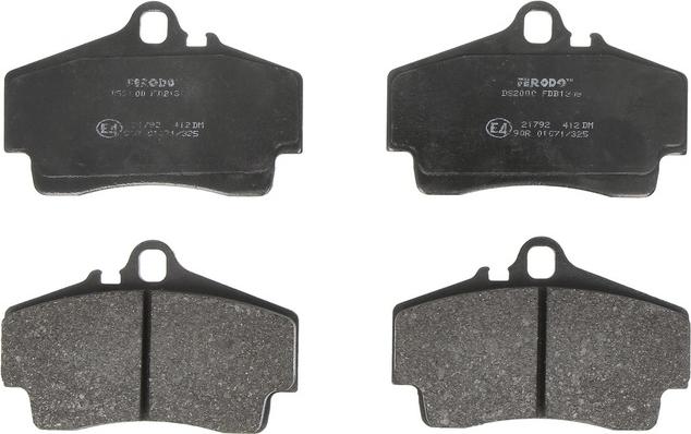 Ferodo FDB1308 - Тормозные колодки, дисковые, комплект abcparts.ee