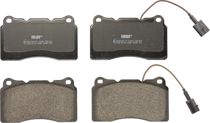 Ferodo FDB1334 - Тормозные колодки, дисковые, комплект abcparts.ee