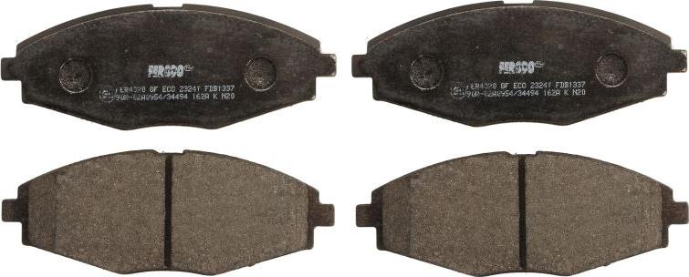 Ferodo FDB1337 - Тормозные колодки, дисковые, комплект abcparts.ee