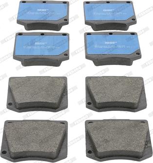 Ferodo FDB1284 - Тормозные колодки, дисковые, комплект abcparts.ee