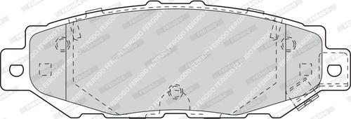 Ferodo FDB1703 - Тормозные колодки, дисковые, комплект abcparts.ee