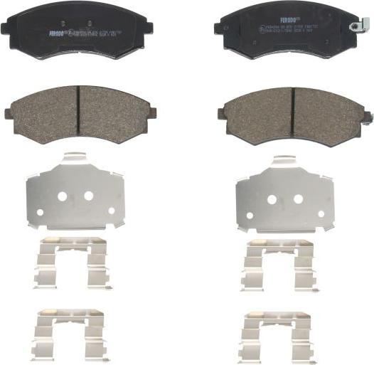 Ferodo FDB1737 - Тормозные колодки, дисковые, комплект abcparts.ee