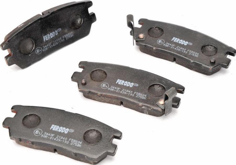 Ferodo FDB804 - Тормозные колодки, дисковые, комплект abcparts.ee