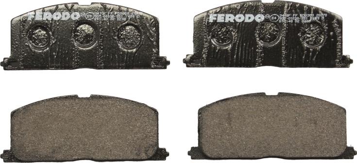 Ferodo FDB308 - Тормозные колодки, дисковые, комплект abcparts.ee