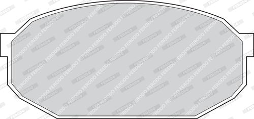 Ferodo FDB291 - Тормозные колодки, дисковые, комплект abcparts.ee