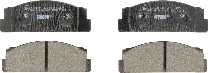 Ferodo FDB29 - Тормозные колодки, дисковые, комплект abcparts.ee