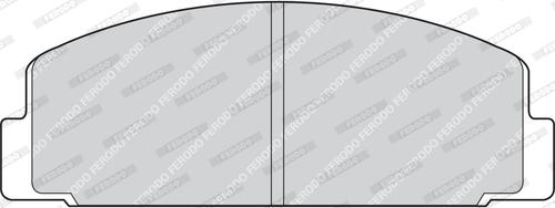 Ferodo FDB252 - Тормозные колодки, дисковые, комплект abcparts.ee