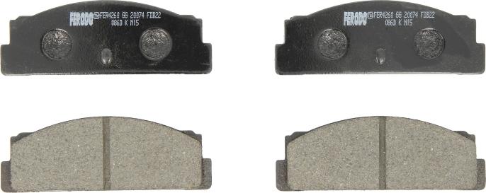 Ferodo FDB22 - Тормозные колодки, дисковые, комплект abcparts.ee