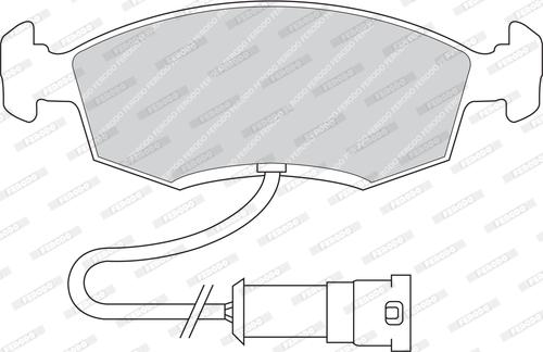 Ferodo FDB276 - Тормозные колодки, дисковые, комплект abcparts.ee