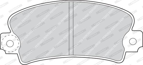 Ferodo FDB72 - Тормозные колодки, дисковые, комплект abcparts.ee