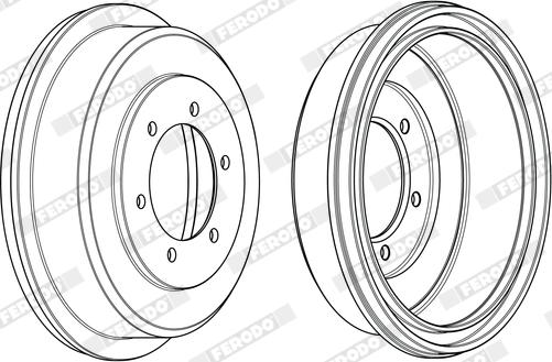 Ferodo FDR329747 - Тормозной барабан abcparts.ee