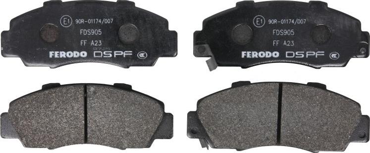 Ferodo FDS905 - Тормозные колодки, дисковые, комплект abcparts.ee